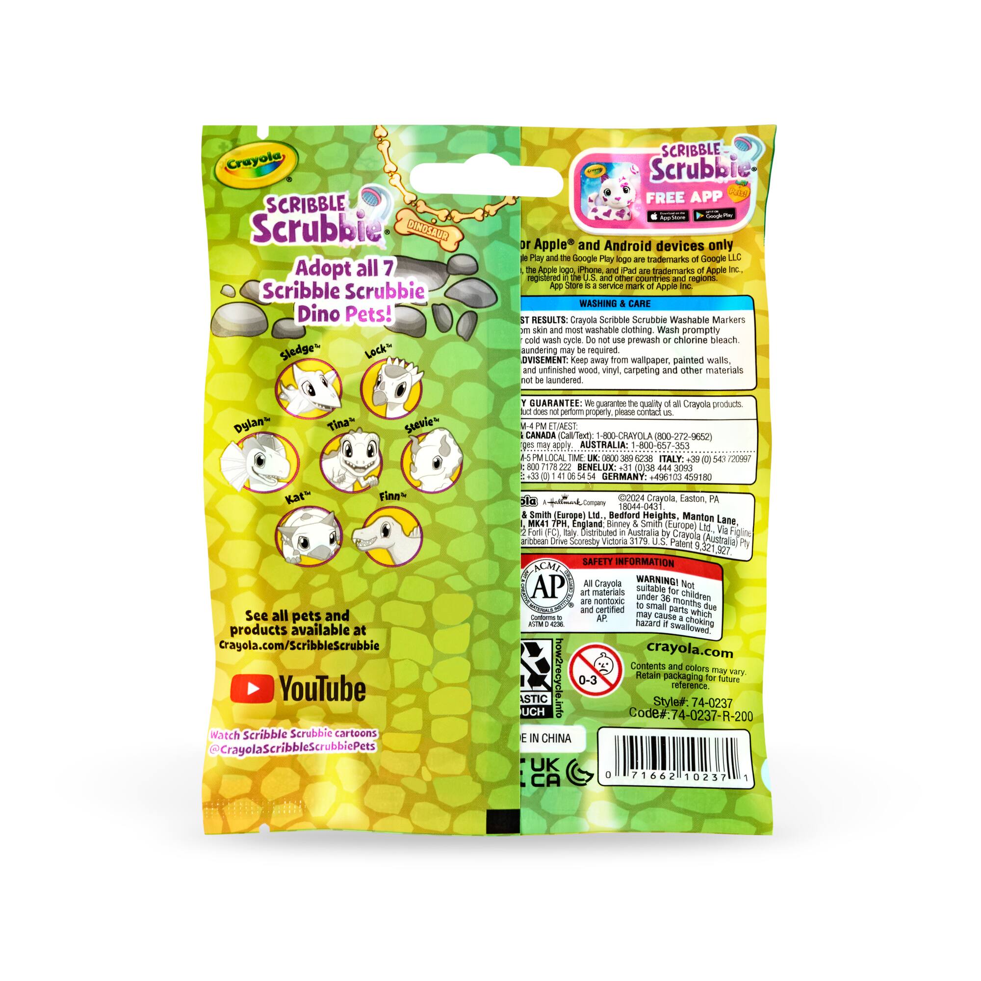 Crayola® Scribble Scrubbie® New Dinosaur Blind Pack